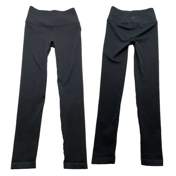 SPIRITUAL GANGSTER Women Leggings Size S Black Ribbed Yoga Athleisure Everyday - Picture 1 of 11